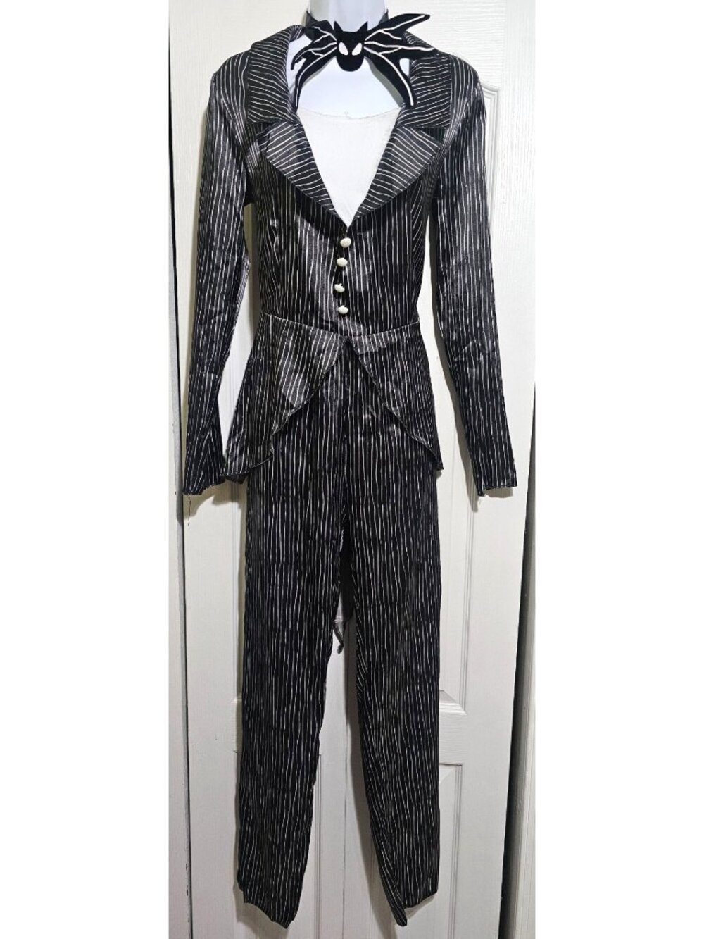 Jack Skellington Adult Costume Suit Bat Bowtie The Nightmare Before Christmas SM